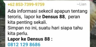 Awas Call Center Densus Palsu