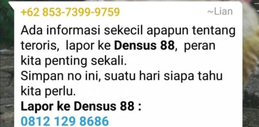 Awas Call Center Densus Palsu