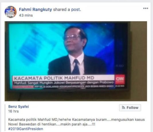 Mahfud Diserang Isu Usulkan Penghentian Kasus Novel