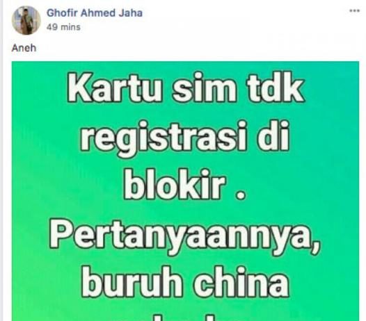 Mempertanyakan Registrasi Kartu Prabayar TKA