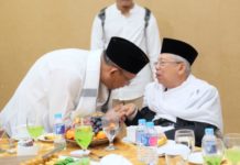 Cagub Kalbar Sutarmidji Minta Doa Restu KH. Ma’aruf Amin Sutarmidji bersama ketua umum MUI KH. Ma'aruf Amin (Kang Enchus for Equator).