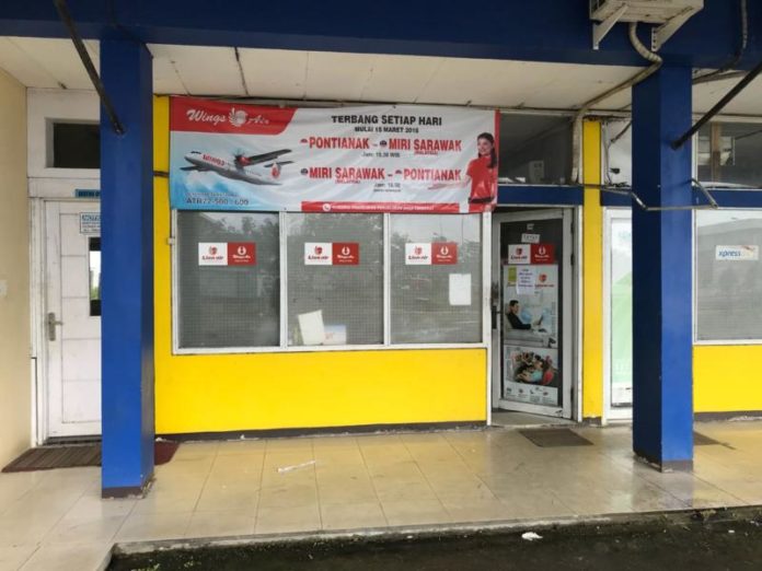 Loket Wings Air di Bandara Internasional Supadio Kubu Raya