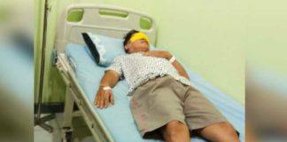 Pelaku Penganiayaan Salah Alamat OPNAME. Akhiang mendapatkan perawatan di RS Kharitas Bakti, Pontianak, Kamis (3/5). Sepupu korban for RK