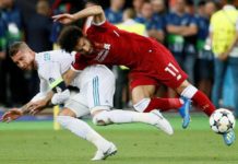 Insya Allah Aku Lilo, Madrid BENCANA UNTUK SETAN MERAH. Mohamed Salah (Liverpool) ketika dijatuhkan Sergio Ramos (Real Madrid) di Final Liga Champions 2018.