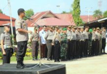 Operasi Ketupat Digelar hingga 25 Juni 2018 Apel gabungan dalam rangka Operasi Ketupat Kapuas 2018 yang digelar Rabu (6/6) kemarin--ist