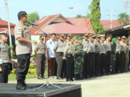 Apel gabungan dalam rangka Operasi Ketupat Kapuas 2018 yang digelar Rabu (6/6) kemarin--ist