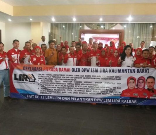 FMI Berharap tanpa Ada Intimidasi DEKLARASI. LIRA Kalbar melakukan Deklarasi Pilkada Damai Anti Hoax di Hotel Kapuas Darma, Kamis (21/6). Andi Ridwansyah-RK