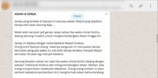 Keliru Penyebutan Lokasi Azan