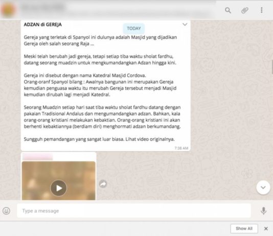 Keliru Penyebutan Lokasi Azan