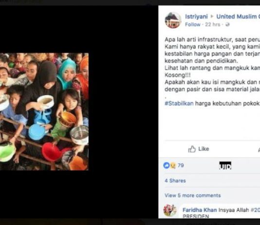 Foto Pembagian Bubur untuk Sudutkan Jokowi
