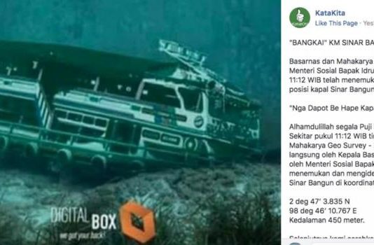 Bukan Foto KM Sinar Bangun
