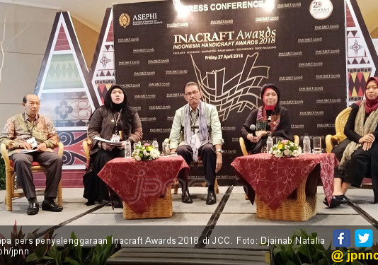Inacraft Awards 2018 Hasilkan Kerajinan Terbaik Jumpa Pers. Penyelenggaraan Inacraft Awards 2018 di JCC. Djainab Natalia Saroh. JPNN