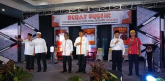 Diharapkan Jadi Pertimbangan Pemilih PILKADA KUBU RAYA. Suasana debat kandidat Bupati-Wakil Bupati Kubu Raya yang berlangsung di Gardenia Resort, Rabu (20/6). Syamsul Arifin-RK