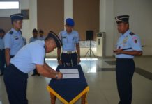 Danlanud: Menunjukkan Roda Organisasi Berjalan Dinamis SERTIJAB. Marsekal Pertama TNI Minggit Tribowo pimpin serah terima jabatan kepala RSAU dr M Sutomob Lanud Supadio di Graha Teddy Kustari (GTK), Jumat (8/6). Penerangan Lanud Supadio for RK