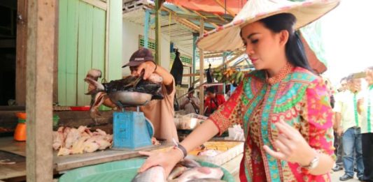 Karolin Ajak Masyarakat Manfaatkan Perkarangan Rumah Calon Gubernur Kalbar nomor urut dua, Karolin Margret Natasa