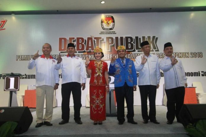 Pasangan calon gubernur dan wakil gubernur Kalbar nomor urut dua, Karolin Margret Natasa dan Suryadman Gidot, mengungguli dua paslon lainnya pada acara Debat Publik Pilkada Kalbar 2018 tahap akhir, yang diadakan KPU Provinsi Kalbar di Hotel Aston Pontianak, Kamis (21/6/2018) sore.