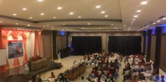 Ekonomi Global Rendah, Indonesia Dapat Tumbuh DIALOG. Suasana dialog bertemakan ‘Pembangunan Nasional yang Berkelanjutan di Tengah Dinamika Pemilu 2019’ yang digelar di Hotel Star Pontianak, Minggu malam (10/6). Nova Sari-RK