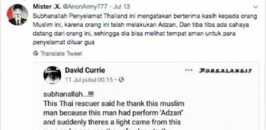 Penyelamat Thailand Tidak Bicara soal Azan