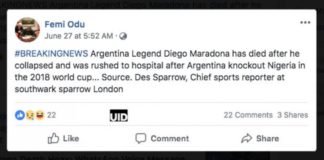 Maradona Masih Hidup Dibilang Sudah Meninggal