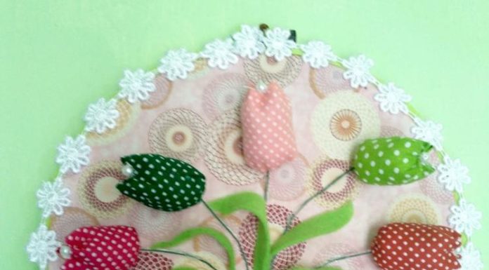 Tulip Cantik dari Perca INOVASI. Kreasi Tulip dari perca karya Rini Agustia Pratiwi. Rizka Nanda-RK