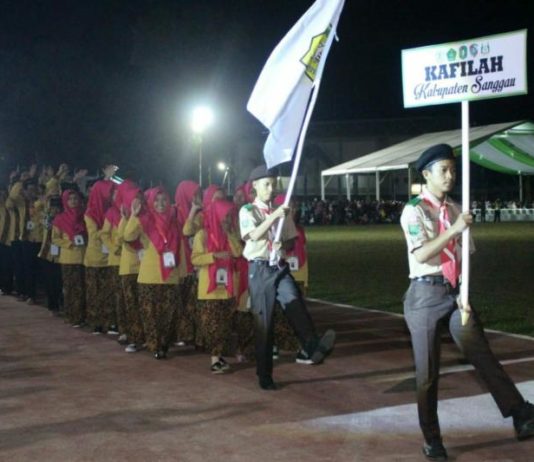 Kafilah Sanggau Ikuti Lima Cabang Lomba Kafilah Kabupaten Sanggau ikut ambil bagian dalam MTQ XXVII tingkat Provinsi Kalbar di Mempawah, Minggu (1/7) malam di Stadion Opu Daeng Menambon—Sukardi Kominfo untuk Rakyat Kalbar