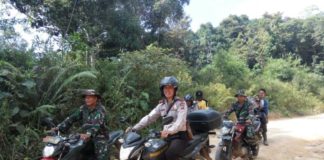 Kapolsek dan Danramil Bonti Gelar Patroli Karhutla Kapolsek bersama Danramil didampingi anggotanya masing - masing melakukan patroli bersama cegah Karhutla—ist