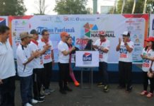 Jaminan LPS Rp2 Miliar LOGO BARU. Peluncuran logo baru BPR yang diresmikan Edi Rusdi Kamtono di halaman kantor PMI Kota Pontianak, Minggu pagi (8/7). Gusnadi-RK