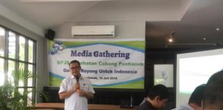 BPJS Kesehatan Kesulitan Jangkau Peserta Pedesaan MEDIA GATHERING. Ansharuddin memaparkan dikegiatan Media Gathering dalam rangka HUT BPJS Kesehatan ke 50 bertajuk 'Gotong Royong untuk Indonesia' yang digelar di Botani, Senin (16/7). Nova Sari-RK