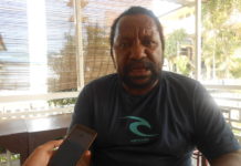 Frans Tidak Bisa Nyaleg WAWANCARA. Diaz Gwijannge ketika diwawancarai di Mapolda Kalbar, Kamis, (19/7) sekira pukul 15.00 WIB. (Andi Ridwansyah-RK)