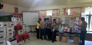 Penyelundupan Obat-obatan dan Susu Ilegal Senilai Hampir Rp 1 Milyar Digagalkan Polsek Entikong Obatan-obatan dan susu yang berhasil diamankan petugas Polsek Entikong--ist