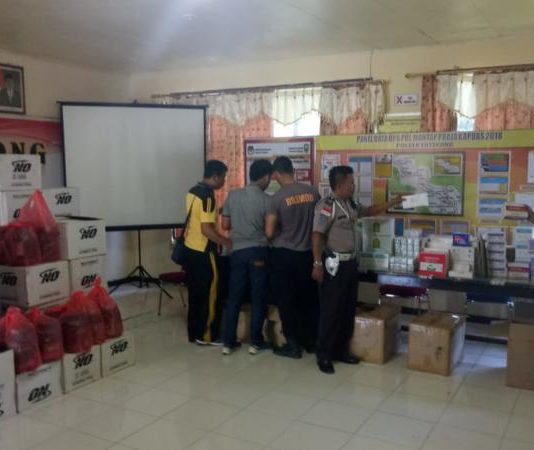 Penyelundupan Obat-obatan dan Susu Ilegal Senilai Hampir Rp 1 Milyar Digagalkan Polsek Entikong Obatan-obatan dan susu yang berhasil diamankan petugas Polsek Entikong--ist