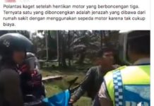 Jenazah Dibawa Motor Bukan karena Tak Kuat Bayar Ambulans