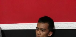 Jambret Polwan, Oknum PNS Rutan Mempawah Diciduk TERSANGKA. WLP saat diamankan di Mapolres Mempawah—Polisi for RK