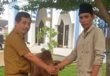 10 Sapi dan 12 Kambing Kurban Disalurkan ke Masjid, Surau dan Ponpes