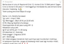 Kabar Duka dengan Narasi Ngawur