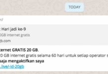 Tidak Ada Bagi Pulsa di HUT WhatsApp