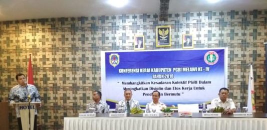 Konferensi Kerja Kabupaten PGRI Melawi Ke-IV
