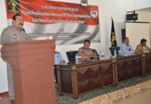 Sistem Administrasi Hukum Umum Online Sambutan. Pj Bupati Kayong Utara, H Syarif Yusniarsyah menyampaikan sambutan dalam kegiatan layanan badan hukum di Hotel Mahkota Kayong di Sukadana, Selasa (28/8). Japri for Rakyat Kalbar