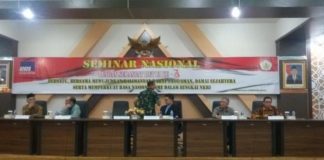 RRI Gelar Seminar Kebangsaan Untuk Jaga NKRI di Tahun Politik SEMINAR NASIONAL. LPP RRI menggelar seminar nasional menjelang peringatan HUT ke-73 Kemerdekaan RI di lantai tiga gedung Rektorat Untan Pontianak, Kamis (9/8)--M Bayu for RK