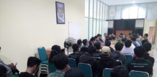 Posko Gabungan Lawan Kebakaran Lahan dan Bencana Asap Dibentuk BENTUK POSKO. suasana pembentukan posko gabungan di kantor BPBD Kota Pontianak, Senin (20/8). Bangun Subekti-RK