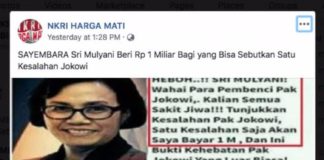 Tulisan Lawas, Bukan Pernyataan Sri Mulyani