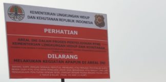 Segel Lahan Terbakar di Lima Perusahaan SEGEL. Tim Kementerian KLH menyegel lahan terbakar di salah satu area perusahaan perkebunan di Kubu Raya, kemarin. Kementerian LHK for RK