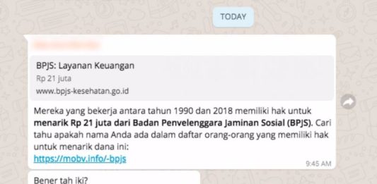 Pencuri Data Catut Nama BPJS