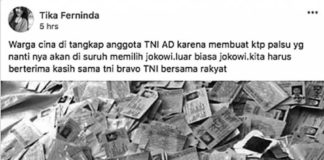 Isu KTP Palsu dan Anti-Tionghoa Marak Lagi