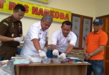 29 Paket Sabu Blue Ice Dimusnahkan