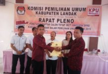 KPU Landak Tetapkan DCT Pileg 2019