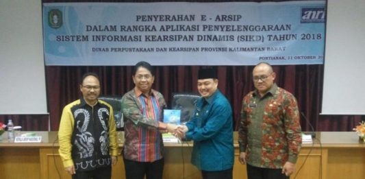 Terima E-Arsip, Pemprov Berharap OPD Miliki Arsiparis