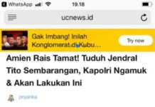 Viralnya Tulisan Clickbait Kapolri vs Amien Rais