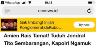 Viralnya Tulisan Clickbait Kapolri vs Amien Rais