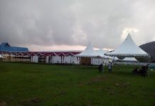 Persiapan Singkawang Expo Capai 90 Persen HAMPIR RAMPUNG. Persiapan panitia dalam rangka Singkawang Expo 2018 di stadion Kridasana, Singkawang, Rabu (10/10). Suhendra-RK